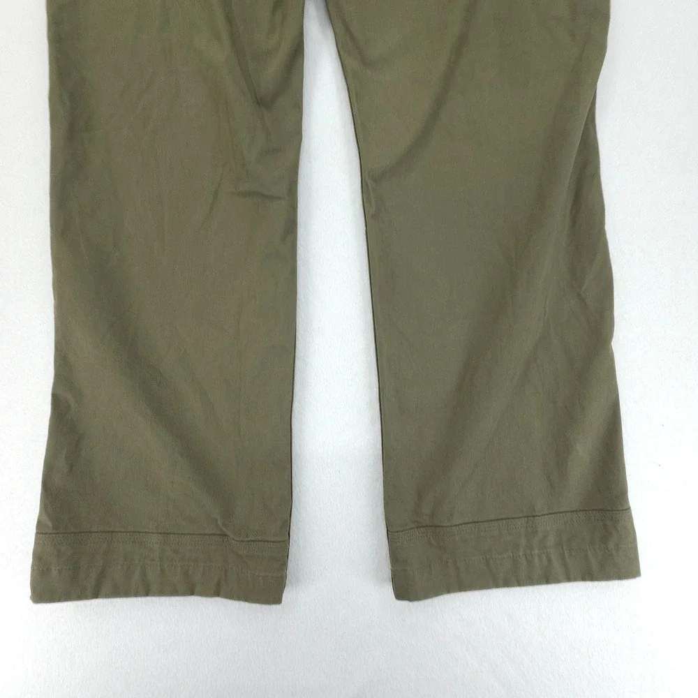 Duluth Trading Khaki Pants Mens 40x32 Olive Green Flex Ballroom Stretch Workwear